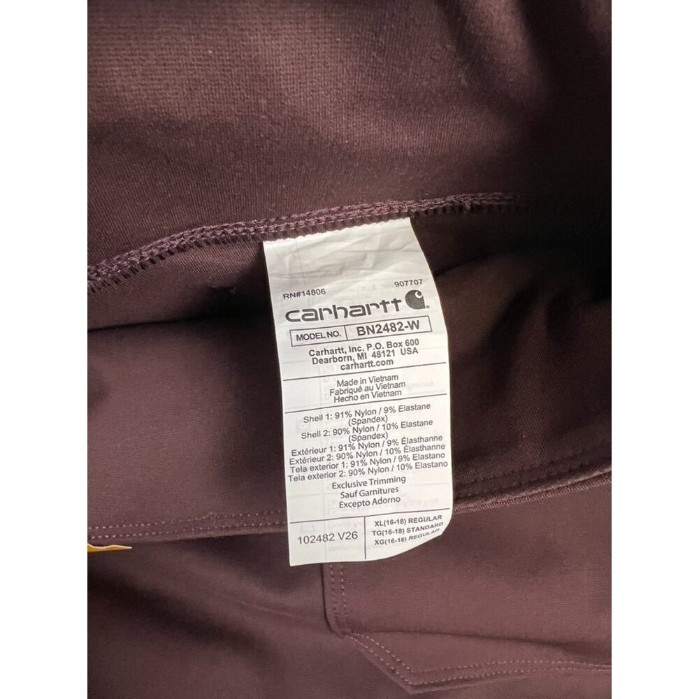 Carhartt Women's Force Fitted Midweight Utility Leggings Blackberry Sz. XL 16-18 - Picture 3 of 9